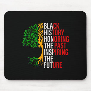 Black History Tree Black History is American Histo Mousepad