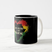 Black History Valentine Zweifarbige Tasse (VorderseiteRechts)