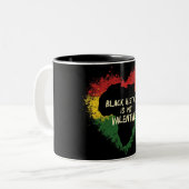 Black History Valentine Zweifarbige Tasse (Vorderseite Links)