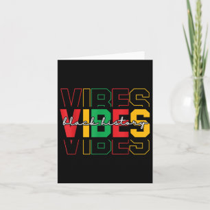 Black History Vibes Colorful African American Mont Karte