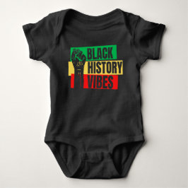 Black History Vibes Melanin Säugling Baby Boys Gir Baby Strampler