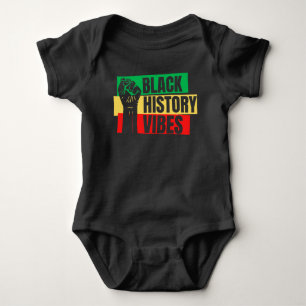 Black History Vibes Melanin Säugling Baby Boys Gir Strampler