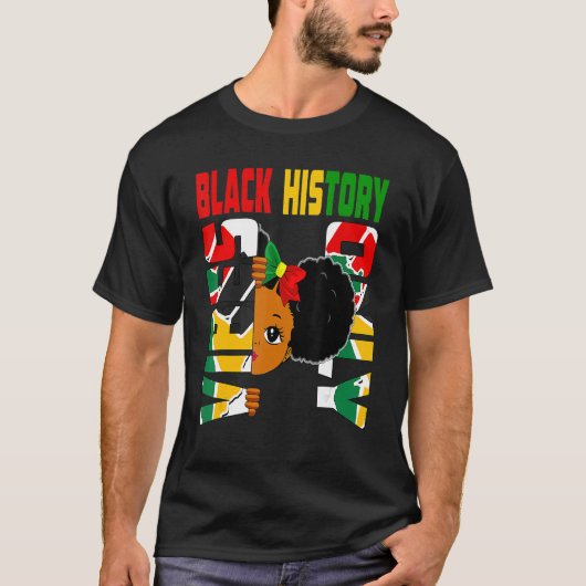 Black History Vibes nur Melanin Princess Black Gi T-Shirt (Vorderseite)