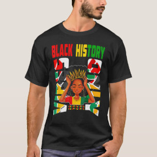 Black History Vibes nur Melanin Princess Black Gi T-Shirt