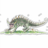 Black Hodag Monster Rheinlander Wisconsin Aufkleber (Vorderseite)