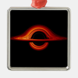 Black Hole Accretion Disk Ornament Aus Metall