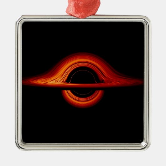 Black Hole Accretion Disk Ornament Aus Metall (Vorne)