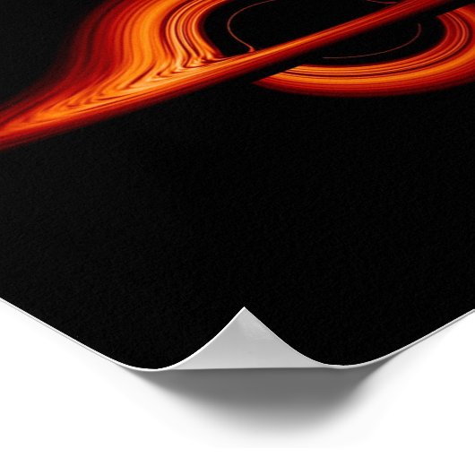 Black Hole Accretion Disk Poster (Ecke)