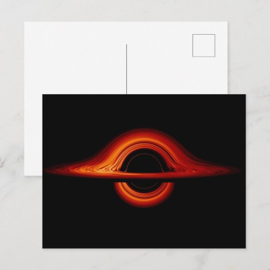 Black Hole Accretion Disk Postkarte (Vorne/Hinten)