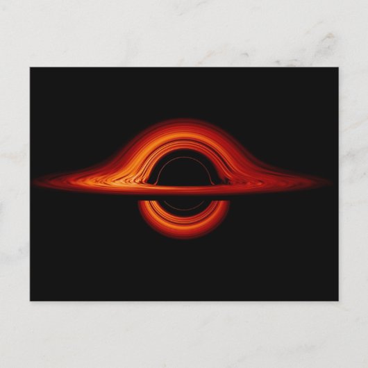 Black Hole Accretion Disk Postkarte (Vorderseite)