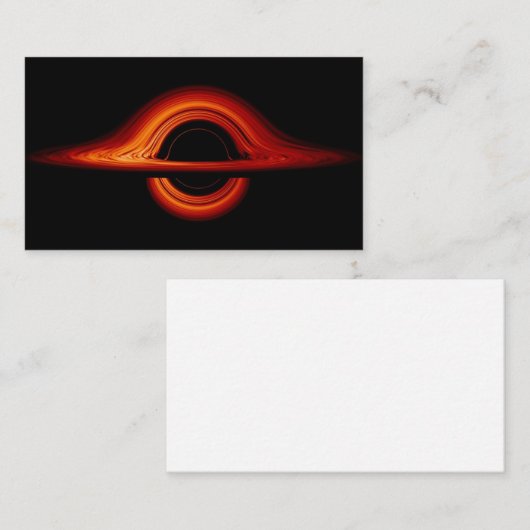 Black Hole Accretion Disk Visitenkarte (Vorne/Hinten)