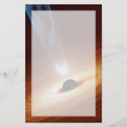 Black Hole Astronomie Art Briefpapier (Vorderseite)
