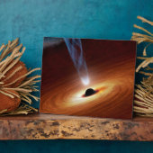 Black Hole Astronomie Weltraumkunst Fotoplatte (Seite)