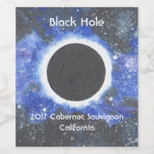 Black Hole Cabernet Sauvignon Weinetikett (Einzelnes Label)