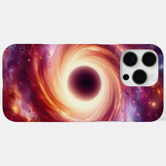 Black Hole Case-Mate iPhone Hülle (Rückseite (Horizontal))