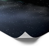 Black Hole & Companion Star Poster (Ecke)