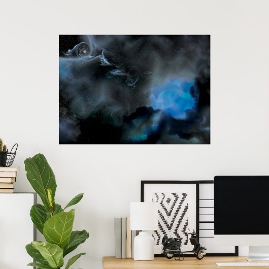 Black Hole & Companion Star Poster (Heimbüro)