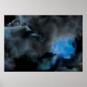 Black Hole & Companion Star Poster (Vorne)