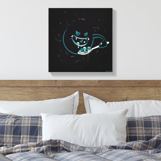 Black Hole Devours Leinwanddruck (Insitu (Schlafzimmer))