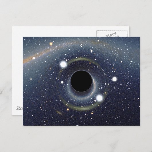 Black Hole Einstein Ring NASA Postkarte (Vorne/Hinten)