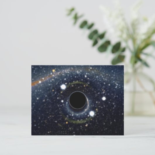 Black Hole Einstein Ring NASA Postkarte (Stehend Vorderseite)