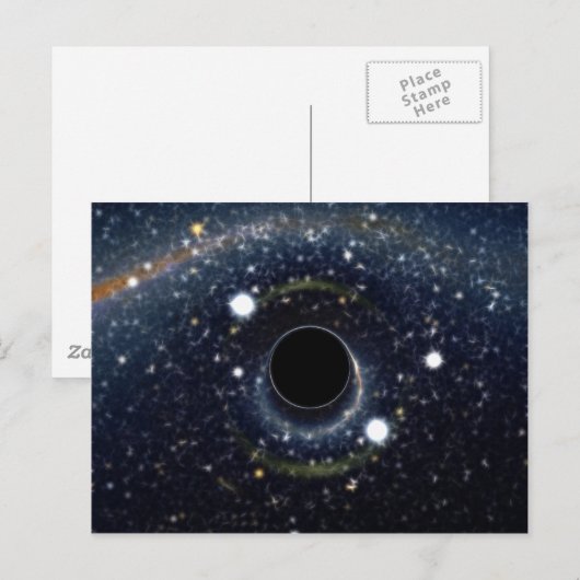 Black Hole Einstein Ring NASA Postkarte (Vorne/Hinten)
