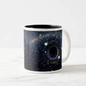 Black Hole Einstein Ring NASA Zweifarbige Tasse (VorderseiteRechts)