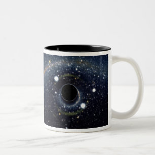 Black Hole Einstein Ring NASA Zweifarbige Tasse