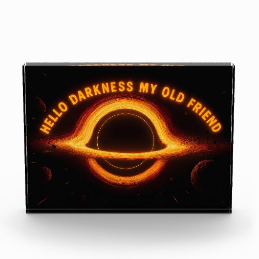 Black Hole Interstellar Conversation Fotoblock (Vorderseite)