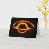 Black Hole Interstellar Conversation Karte (Gelbe Blume)