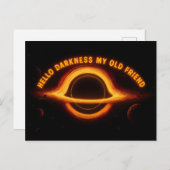 Black Hole Interstellar Conversation Postkarte (Vorne/Hinten)