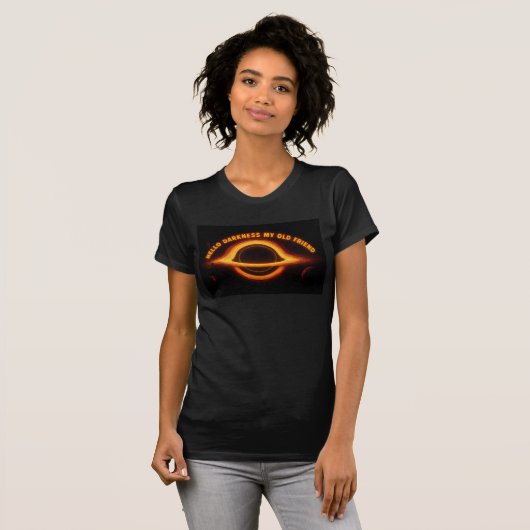 Black Hole Interstellar Conversation T-Shirt (Vorne ganz)