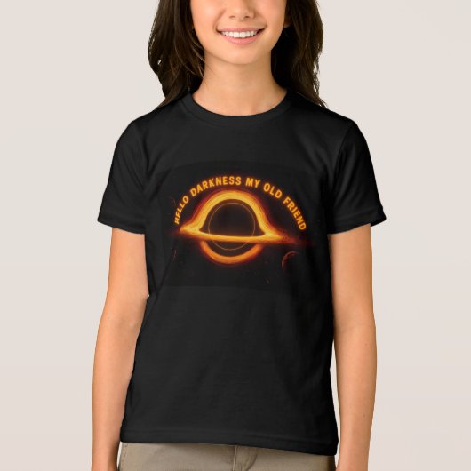 Black Hole Interstellar Conversation Tri-Blend Shirt (Vorderseite)