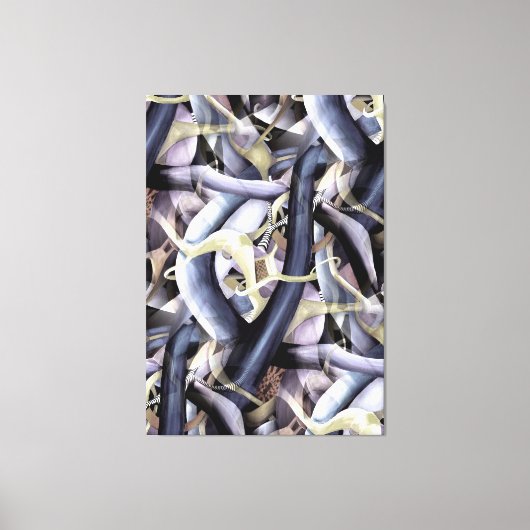 Black Hole Mystery Abstraktes Kunstwerk Leinwanddruck (Vorderseite)