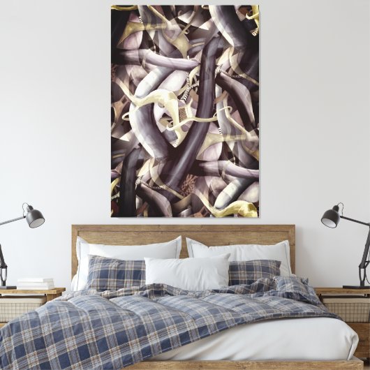 Black Hole Mystery Abstraktes Kunstwerk Leinwanddruck (Insitu (Schlafzimmer))