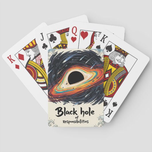Black Hole of Responsibility - Funny Space Spielkarten (Rückseite)
