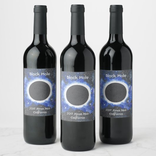 Black Hole Pinot Noir Weinetikett (Flaschen)