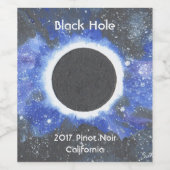 Black Hole Pinot Noir Weinetikett (Einzelnes Label)
