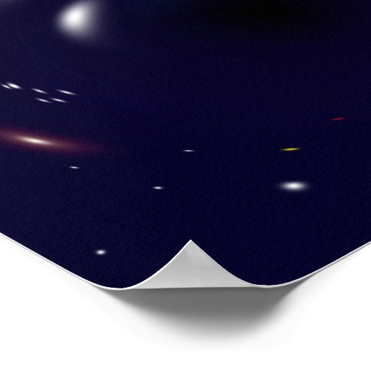 Black hole poster! poster (Ecke)