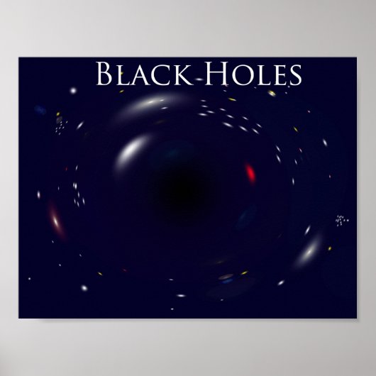 Black hole poster! poster (Vorne)
