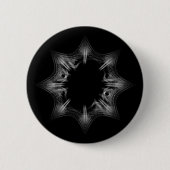 Black Hole Snowflake Button (Vorderseite)