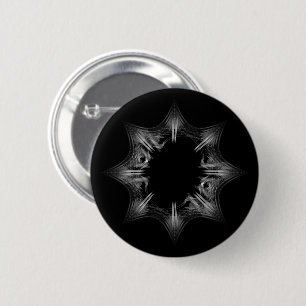 Black Hole Snowflake Button