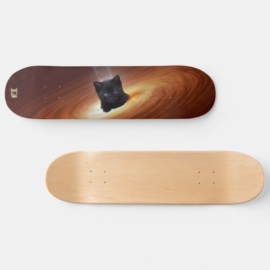 Black Hole Space Kitten D-Markenbezeichnung Skateboard (Horizontal)