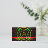 Black Hole Sun Business Card Telefonnummerkarte (Stehend Vorderseite)