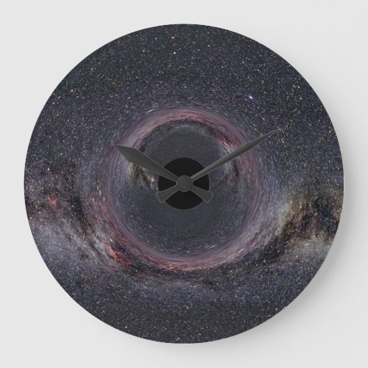 Black Hole - Wall Clock Große Wanduhr (Vorderseite)