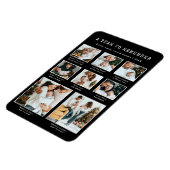 Black Holiday Foto Magnet (Linke Seite)