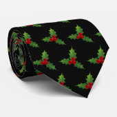 Black Holly Motif Krawatte (Gerollt)
