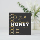 Black Honey Beed Honeycomb Product Care Insert  (Stehend Vorderseite)