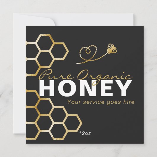 Black Honey Beed Honeycomb Product Care Insert  (Vorderseite)