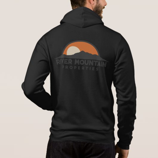 Black Hoodie Zip (Rückseite)